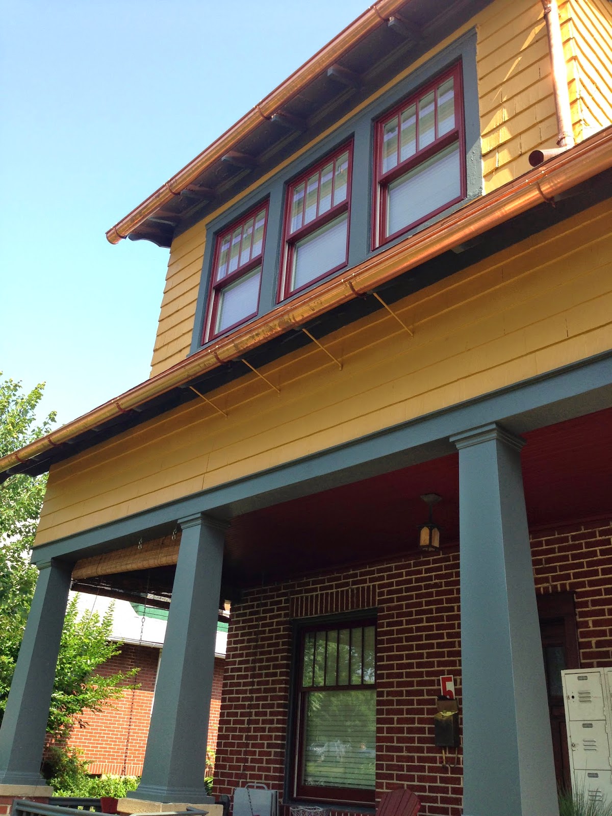 Sherwin-Williams paint on the siding and red porch ceiling ...