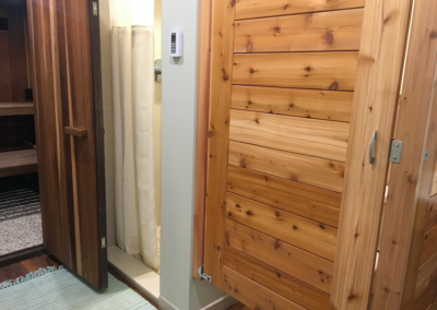 Shower and water closet stall