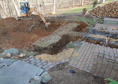 under construction - adding the swim spa