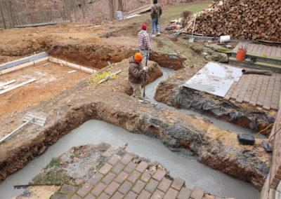 under construction - adding the swim spa