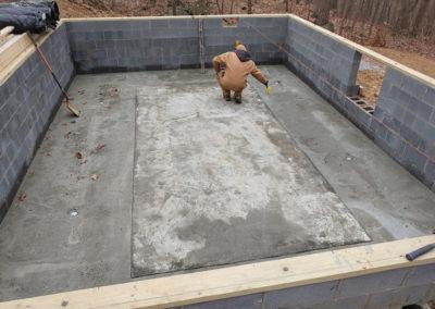 under construction - adding the swim spa