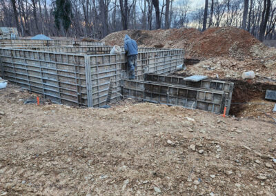 January 10, 2023 - Foundation walls are done and forms were extracted.