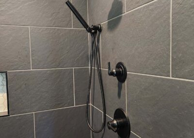 October -shower tile and fixtures
