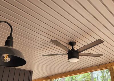Sept - ceiling fan installed
