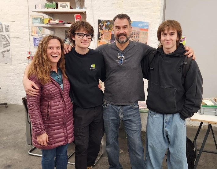 Harmon Family in Berlin at City Lab copy Harmon Family - Melani, Jesse, Paul and Emerson